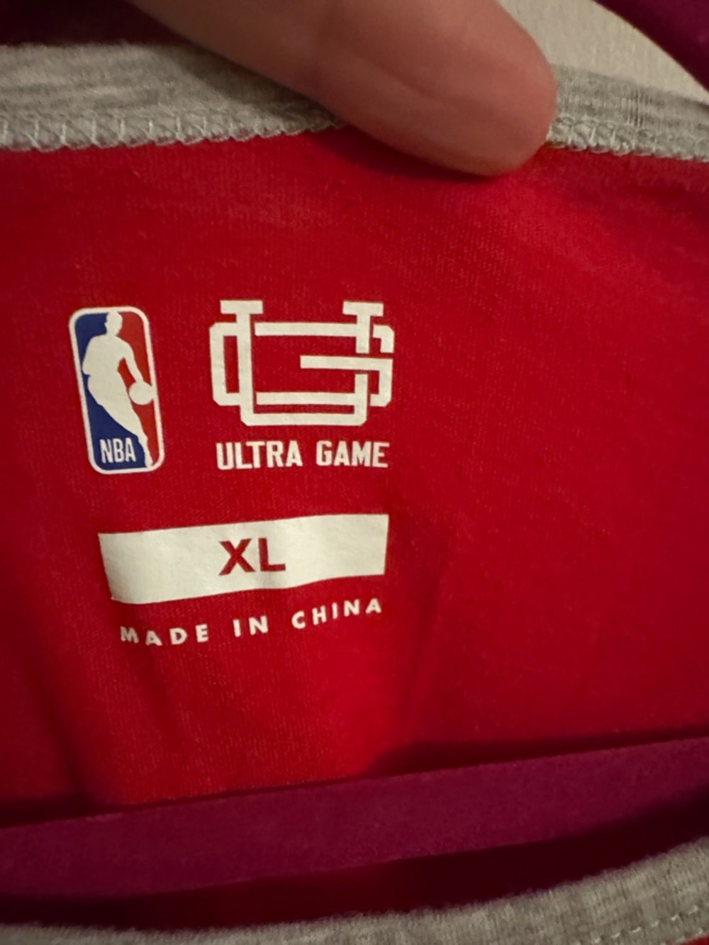 NBA UltraGame Philadelphia 76ers Sixers Red, Gray & Blue Long Sleeve Tee - Picture 2 of 6